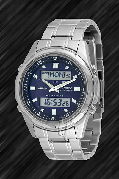 CASIO Herren Wave Ceptor-Funkuhr, WVA-M240D-2A,